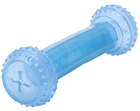 Tnfeeon Juguete para Masticar con Refrigeración para Mascotas, Hueso y Palo de Bola, Material TPR, Reduce la Ansiedad, Limpia los Dientes, Ideal para Perros Medianos y Grandes en Verano (Tipo Barra)