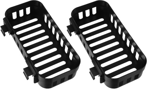 SHINEOFI Lot de 2 Pots Suspendus pour Plantes Aquatiques en Plastique ABS Noir avec Trous Supports pour Plantes D’Aquarium Panier de Plantation pour Décoration et Culture Hydroponique