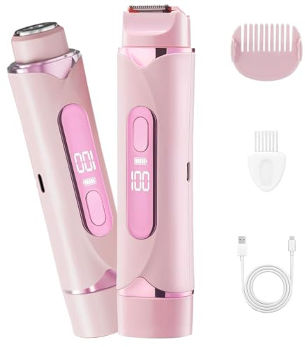 Afeitadora Eléctrica para Mujer, 2026 Rasuradora Mujer Zona Intima, Profesional Afeitadora Mujer, Indoloro Maquina Depilar Mujer, Recargable Rasuradora Mujer, Impermeable IPX7, para pierna，C6