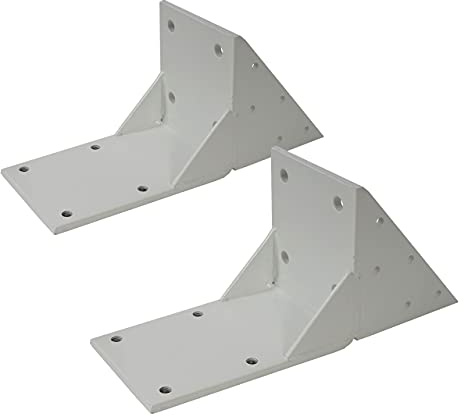 Mendler 2er-Set Dachsparrenadapter für Kassetten-Markise T122 T123, Dachsparren Halterung Adapter - weiß