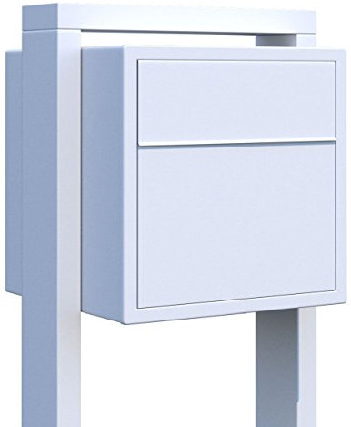 Standbriefkasten, Design Briefkasten Soprano Weiß - Bravios