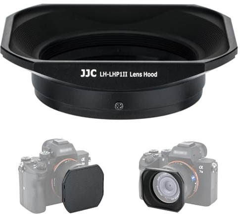 JJC Aluminiumlegierung Gegenlichtblende mit Kappe für Sony RX1, RX1R, RX1R II, RX1R III, ersetzt für Sony LHP-1 Gegenlichtblende