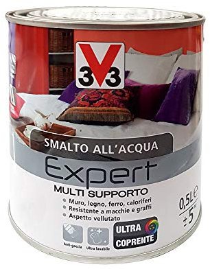 Smalto Multisupporto all'Acqua Linea Expert Colore Bianco Opaco 500 ML