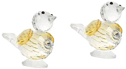 BESPORTBLE 2stücke Kreatives Glasvogel Ornament Für Stilvolle Wohnkultur Dekoratives Für Wohnzimmer Büro Und Schlafzimmer Als Verschönerung Ihres