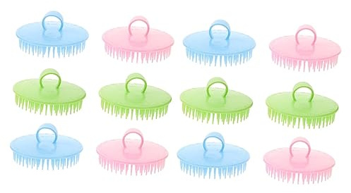 FRCOLOR 12 Stk Shampoobürste Massagebürste Bürste Für Kopfmassage Kopfhautmassagegerät Haarwuchs Peeling Für Die Kopfhaut Kopfmassagegerät Haar Duschbürste Kamm Pp Mädchen Kleiner Kopf