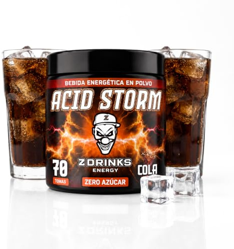 Z Drinks Energy - Bebida Energética en Polvo | 70 Servicios Sin Azúcar | Energía en Cada Sorbo | con Cafeína, Minerales y Vitaminas | Ideal para Gamers y Apasionados del Deporte | Sabor Cola