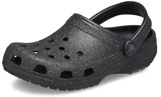Crocs Classic Clog - Glitter Black Glitter Men's 7, Women's 9 Medium