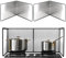 AKOLAFE 2 paraschizzi da parete della cucina, paraspruzzi pieghevoli, paraschizzi da cucina, paraschizzi da cucina, con rivestimento antiaderente, paraspruzzi per cucinare, arrostire, lavello