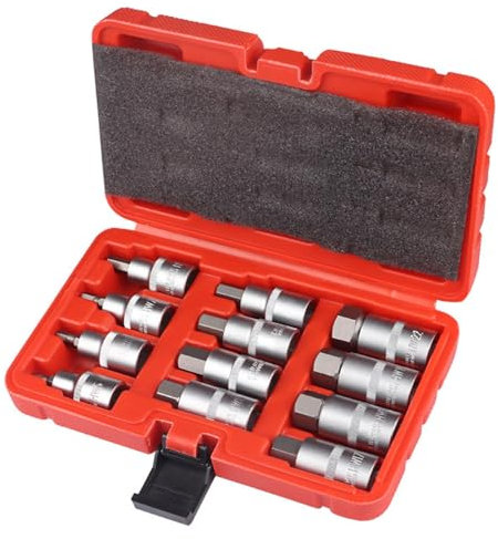 Juego de 12 llaves Allen hexagonales de 1/2 pulgada de 1/2 pulgada con estuche de almacenamiento