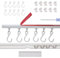 Self-Adhesive Ceiling Track Hangers - Easy To Install Curtain Rails (200CM)