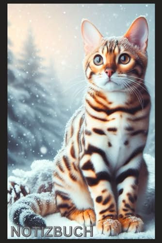 Bengal Katze - Notizbuch, Das perfekte Geschenk für Bengalkatzen Liebhaber & Fans, Buch mit Katzenmotiv, Liniert: Tagebuch, Journal, Taschenbuch, ... schönes Motiv,130 S. Cats Notebook,Nici
