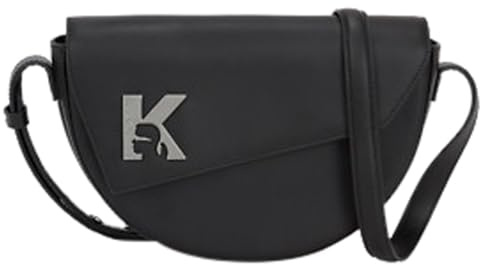 Karl Lagerfeld Jeans, Dam, Geo Sadelväska Läder, Svart, One size