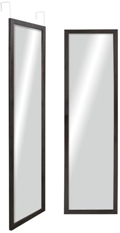 CHELY INTERMARKET MOD19300 Espejo De Puerta Cuerpo Entero Nogal Estilo Moderno Minimalista 30x120cm Ideal para Vestidor Entrada Diseño Vertical con Kit De Colgar Montaje Fácil Madera Ingenieria