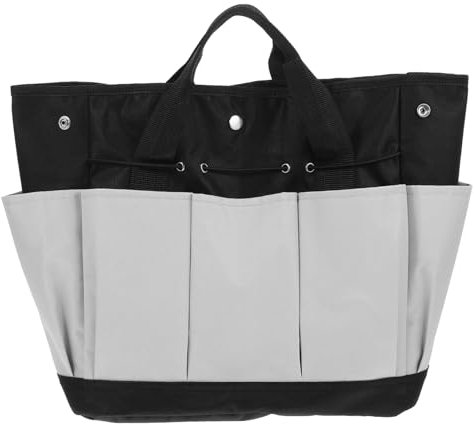LOORGVEL 34w De Jardinage Oxford à Poches Organisateur De Outils De Jardinage Pratique Et Spacieux x x Noir Et Gris