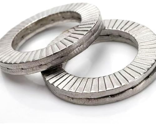 Rondelle spirale, rondelle anti-desserrage à double empilement en acier inoxydable(M30 2PCS)