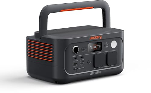Jackery Explorer 500v2 Station Électrique Portable, 512Wh/500W Batterie LFP (Max 1000W), UPS≤10ms, 2 CA & 2 PD USB-C, Charge Complète en 1.3h, Générateur Solaire pour Camping, Camping-car et Urgence