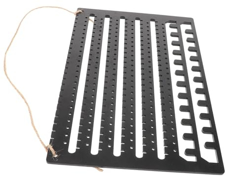 Healvian Organisateur Mural En Bois Pour Bijoux Suspendu Multifonction, Porte-boucles D’oreilles Et Colliers, Rangement Compact Pour Bracelets Et Boucles Pendantes, Décoratif Pour Domicile Et Boutique