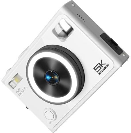 64MP 5K Fotocamera Digitale Con Bellezza Anteriore E Posteriore Doppio Obiettivo Per Vlog Fotografia di Viaggio Bambini Adulti Regalo Fotocamera Doppia Lente