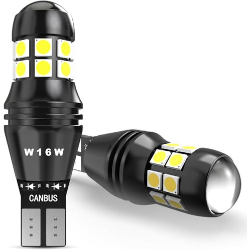 OUSHI 800% Helligkeit, 6500 K, Weiß, 12 V, 24 V, Rückfahrlicht, Kennzeichenbeleuchtung (2 Stück)