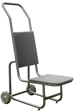 Chariot de chaise empilable pour un transport efficace, peut contenir 15 chaises, idéal pour les mariages, banquets et grands événements