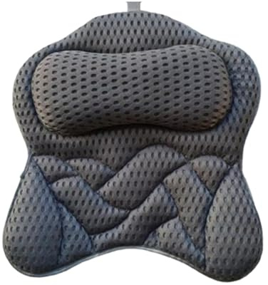 Badkarskudde – 46 x 42 x 7 cm 18,1 tum, ergonomisk nackstödskudde