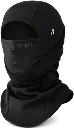 DINSAGE Balaclava for Men & Women, Thermal Ski Mask, Windproof Cycling | Breathable silk-touch fabric with warm fleece lining, ponytail opening, glasses slot, for cycling, skiing and winter