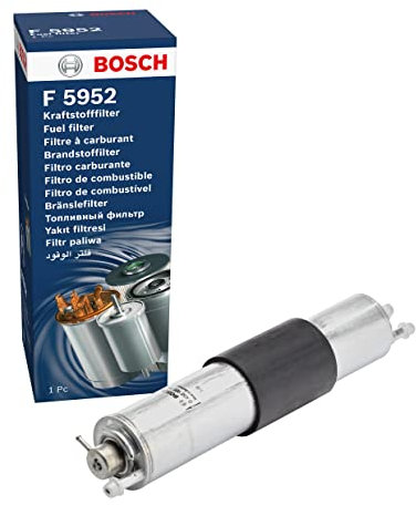 Bosch F5952 Car Gasoline Filter - Separates Particles from Fuel - Protects the Injection System