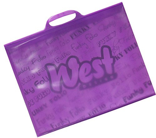 West Design A2 Funky Folio Plain Purple