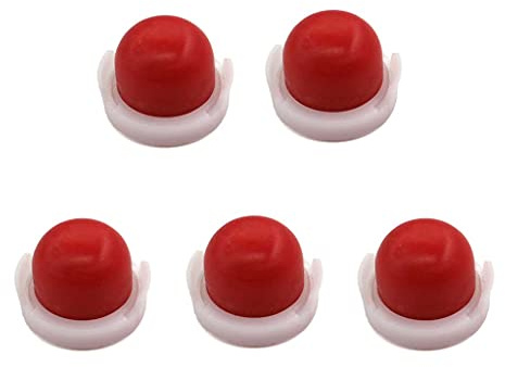 HURI 5 Stück Vergaser Primer Pumpe Primerkolben für Briggs & Stratton Rasenmäher 3,5 PS, 3,75 PS und 4 PS Classic Sprint Motoren 694394 494408 Kraftstoffpumpe Benzinpumpe für 795477