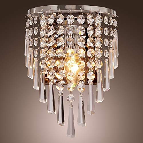 Originale K9 Cristallo 2 Bulbs E14 Trasparente Moderno Lampadario Luce a Parete