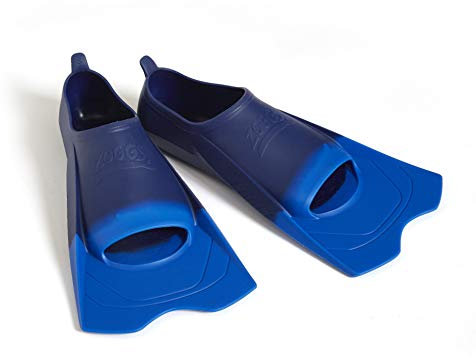 Zoggs Unisex Ultra Blue Fins Swim Training Aid for Improved Technique, Navy/Blue, 7-8 UK
