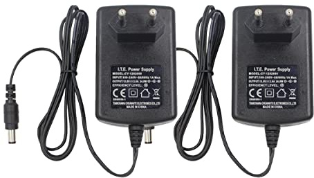 Security-01 2er Pack AC 110-240V zu DC 12V 2A Netzteil Adapter, Stecker 5,5mm x 2,1mm