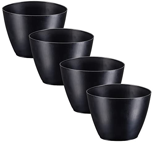 Colorus Gipsbecher 4er Set, konisch aus Kunststoff, 9 cm hoch Ø 13 cm | Vier konische Anrührbecher aus Kunststoff zum Anrühren von Gips – 9 cm Höhe bei 13 cm Durchmesser
