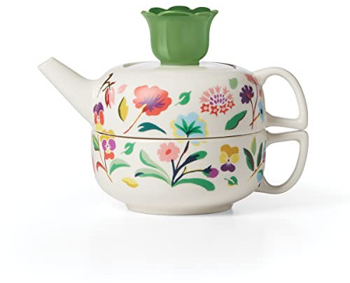 Kate Spade Garden Floral Tea, one Size, White