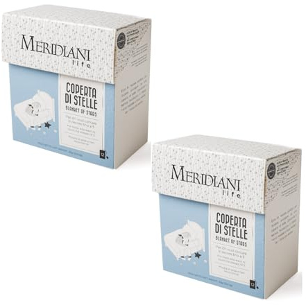Meridiani® | Tisana Rilassante per la Sera | Camomilla & Melissa Infuso Senza Caffeina | Infuso della Buonanotte - 2 x 12 Bustine di Tè (60 Gr) | Miscela di Erbe Relax