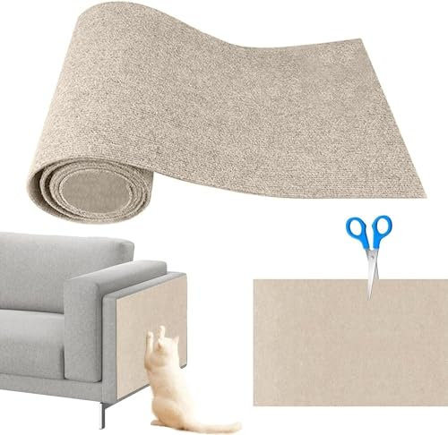 YJWZ Kratzmatte Selbstklebend,30 * 100cm Kratzmatte für Katzenwand,DIY Zuschneidbare Kletter-Katzenkratzer,Kratzmatte Katze Sofa MöBelschutz für Schützt Teppiche Sofa MöBelschutz