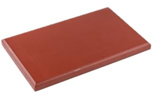 TOPATUPA Tabla Corte Polietileno 50x30x2cm Antideslizante (Rojo)