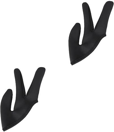 HAPINARY 2stücke Hitzeresistenter Friseur-handschuh Für Locken Und Glätten Drei Finger Cover Langlebig Und Rutschfest Für Haarstyling Im Salon