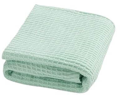 LiuliuBull 130x160cm Strukturierte Strickdecke for Bettdeko, weiche, gemütliche, dekorative, leichte Strickdecke for die Couch(Waffle-Mint)