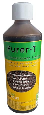Purer-T Soil Conditioner 500ml - Organic Liquid Lawn Feed Concentrate Covers 80-160m²