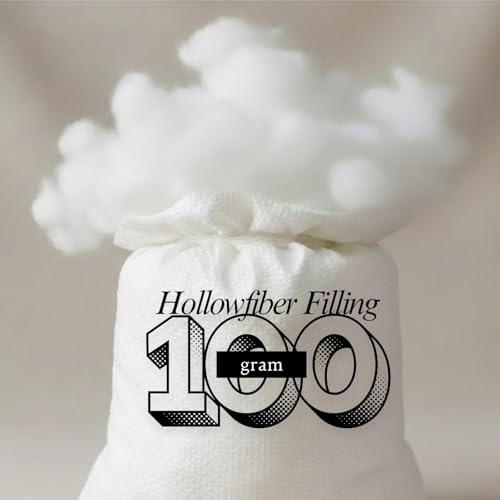 ARLINENS 100 Gram Hollow Fibre Stuffing | Multipurpose For Dolls, Toys, Teddy Bear, Cushions, Knitted, Non-Allergenic, Machine Washable