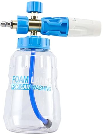 Spruzzatore schiumogeno: 1 l pompa portatile ad alta pressione per lavaggio auto, irrigazione giardino, bagno degli animali domestici, flacone spray in schiuma multiuso per un