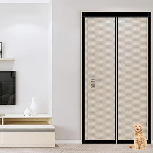 Zanzariere Magnetiche per Porte Finestre 167 x 212 cm Nessun Attrezzo Richiesto Zanzariera Magnetica per Porta Facile da Installare per Porte da Balcone/Cantine/Terrazze, Nero