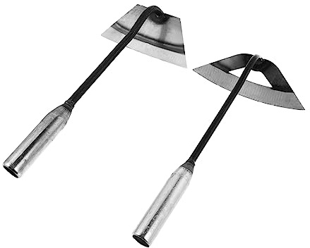 Gatuida 2 Stück Gartenhandhacken Aus Vollstahl Leichte Handhacken Für Outdoor Unkrautjäten Ergonomische Griffe Kompakt Und Transportabel Für Gartenarbeit Und Umpflanzen