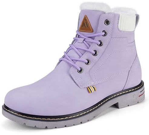 Mishansha Bottes de Neige Femme Hiver Fourrées 36-42 EU | Chaussures, Randonnée, Chaudes, Antidérapante, Trekking, Outdoor, Promener son Chien