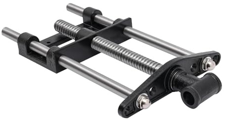 awolsrgiop 9 Zoll Holzschraubstock aus Gusseisen, 180mm Schwerlast Spannzange für Hobelbank, Verstellbare Klemmbacken mit Führungsstangen, Tischmontage Schraubstock für Holzbearbeitung
