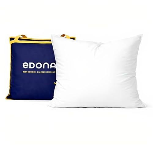 EDONA Oreiller Hôtel Moelleux 60x60 Carré Le Parfait