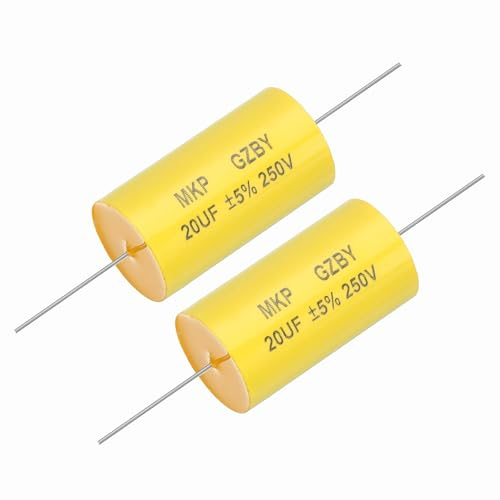 QUARKZMAN 2 Stück 20uf Frequenzweichen Kondensator 250V Axial Audio Lautsprecher Crossover MKP Film Kondensator