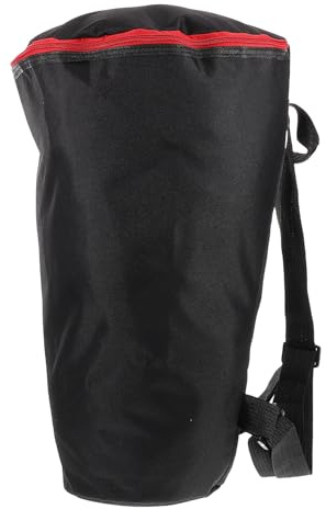 Djembe Trommeltasche 10 Zoll für Trommeln, Leichtes Nylon Schwarz | Unterricht und Reisen, Tragbar, Elegantes Design, Passend für Djembe und Musikinstrument
