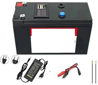 12V Batería Recargable De La Batería De Litio De La Batería 120Ah For La Carga De Energía Solar Del Vehículo Eléctrico Batería+12.6v3A(120000mAh)
